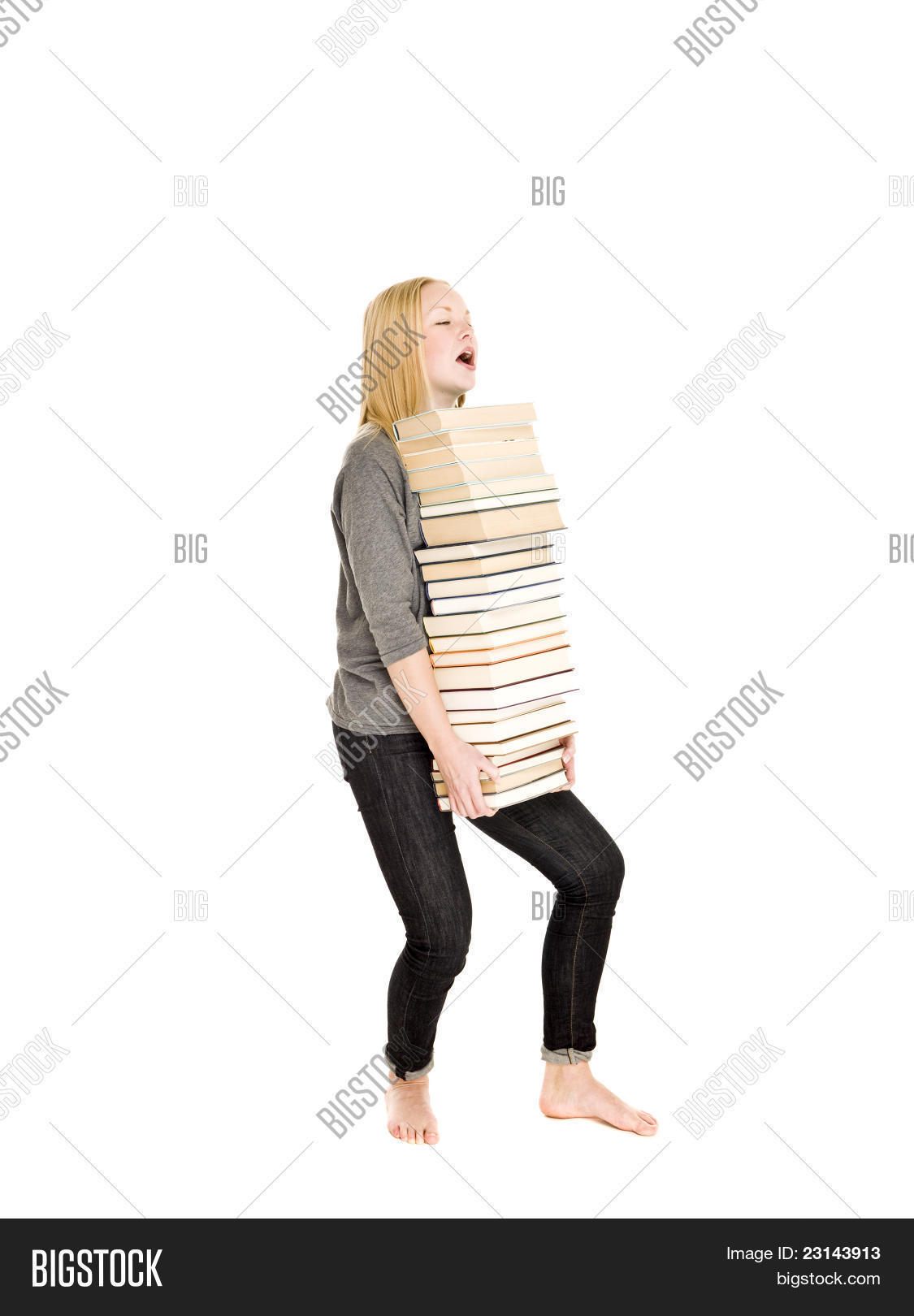 Heavy Books Image & Photo (Free Trial) Bigstock