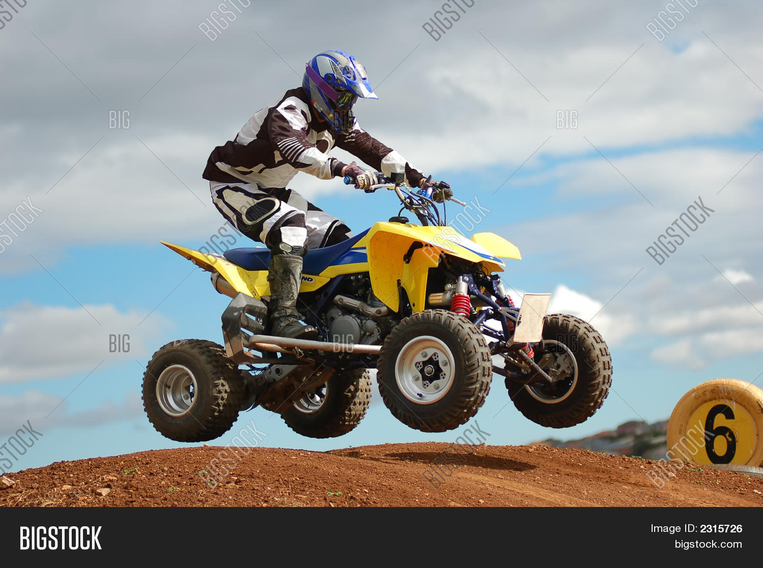 Quad Bike Racing Image & Photo (Free Trial) | Bigstock