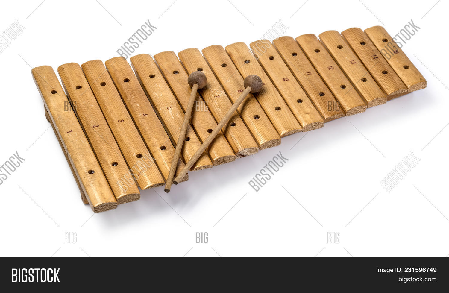 Xylophone Two Mallets Image & Photo (Free Trial) Bigstock