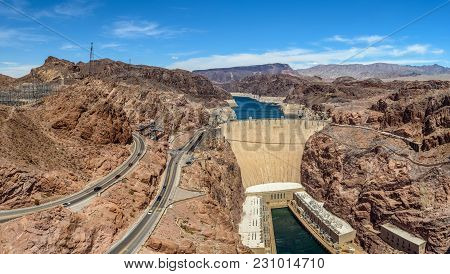 Hoover Dam In Nevada, Usa