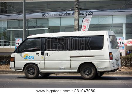Private Mitsubishi Delica Old Van Car.
