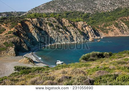 Lemos beach on Greek peninsula Sithonia (Chalkidiki)