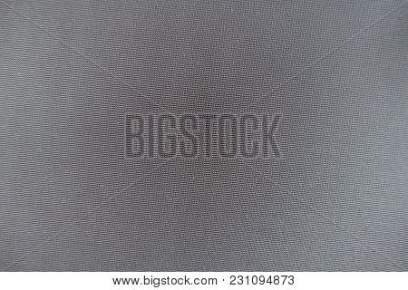 Cotton, Viscose And Polyester Grey Fabric From Above