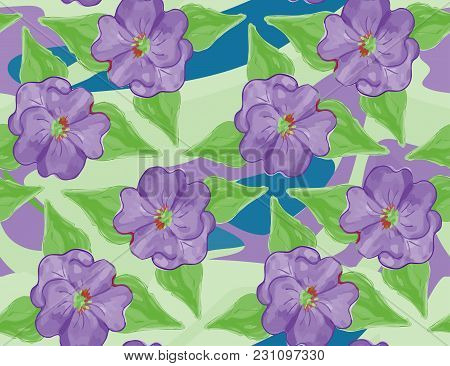 Seamless Floral Pattern For Wallpaper, Fabric, Paper. Vector Eps10