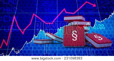 Double s letter logo sign icon element against stocks and shares