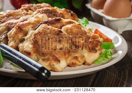 Chicken Medallion With Red Pepper Portions