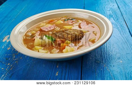 Zelnacka - Bohemian Cabbage Soup  , Close Up