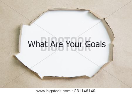 2019 Business Goals. What Are Your Goals Text On Paper