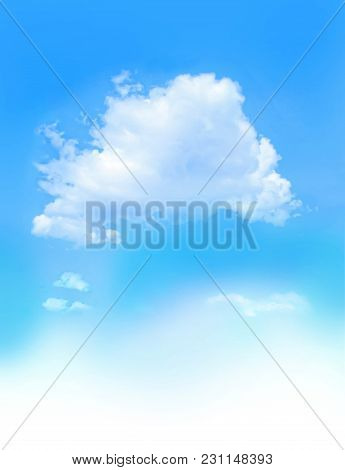 White Clouds In The Blue Sky. Sky Background