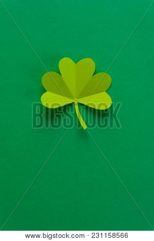St.patrick's Day Shamrock Text Greeting Card Raster