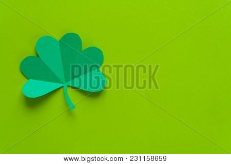 St.patrick's Day Shamrock Text Greeting Card Raster