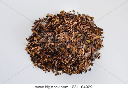 Herbs Of Toasted Erva-mate. Erva-mate Is Used To Prepare A Hot Or Cold Tea Drink, The Cha-mate Tea