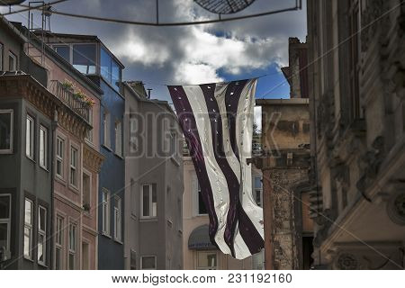 Istanbul Turkey 05 July 2017 Old House In Municipality Of Belediye In Istanbul.