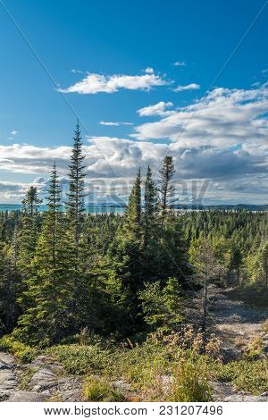 Landscape With Forest In Ontario, Pukaskwa National Park. Canada.