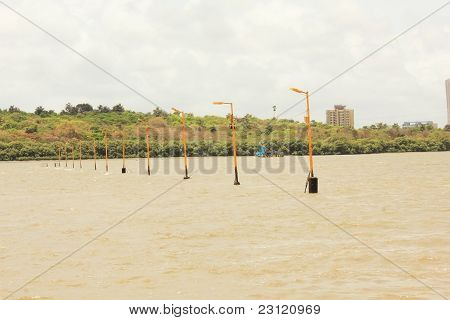 Light Pole in Water