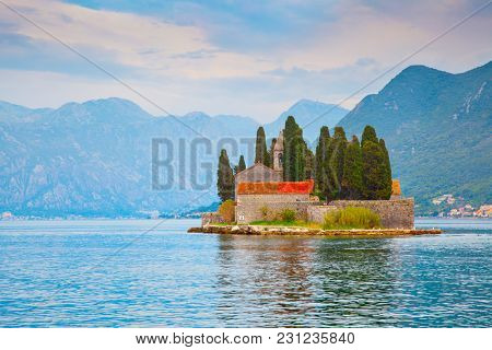 St. George Island (Sveti Dorde) in the Kotor Bay near Perast town, Montenegro - Landscape