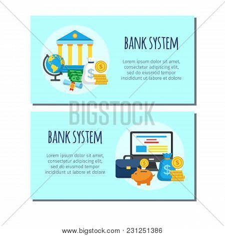 Bank System Design Vector Photo Free Trial Bigstock