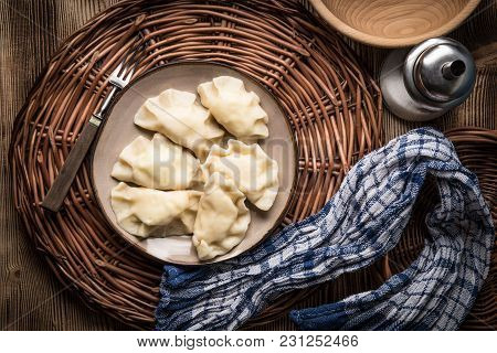 Homemade Dumplings With Cheese.