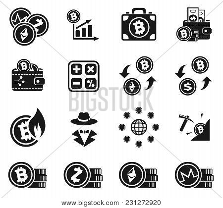Cryptocurrency Icon Set