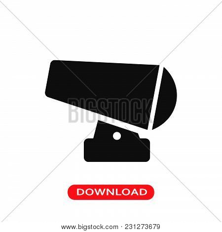 Cannon Icon Vector In Modern Flat Style For Web, Graphic And Mobile Design. Cannon Icon Vector Isola