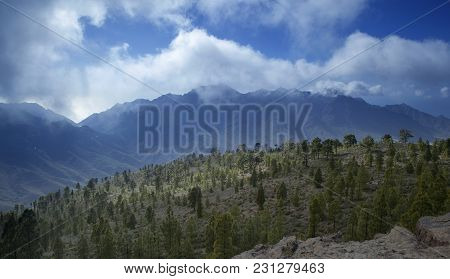 West Of Gran Canaria, February 2018, Integral Nature Reserve Inagua, View Towards Montanas De Aldea 
