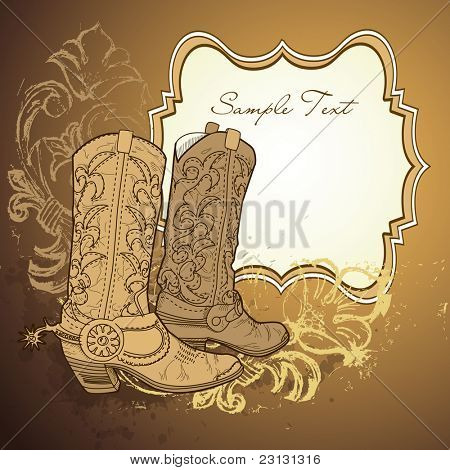 Oude Cowboy laarzen