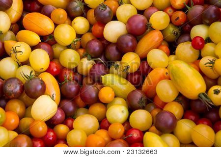 Colorful cherry tomatoes