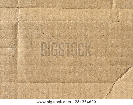 Brown Corrugated Cardboard Texture Background