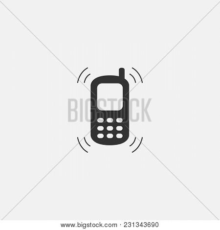 Vector Symbol Of Phone Web Line Isolated Icon