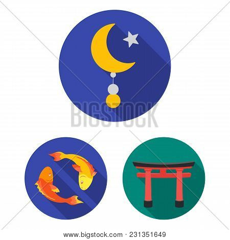 Religion And Belief Flat Icons In Set Collection For Design. Accessories, Prayer Vector Symbol Stock