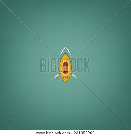 Cano. Summer And Sun. Vector Illustration On A Summer Theme