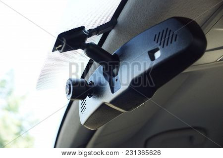 Vdo Camera In A Car For Safety / Part Of A Car