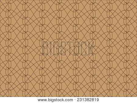 The Background Of The Ornate Lines Is Remarkably Suitable For The Design Of Works. Curls Depict A Fa