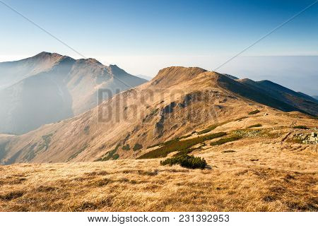 Mountain Landscape In The Vratna Valley At The National Park Mala Fatra, Slovakia, Europe.