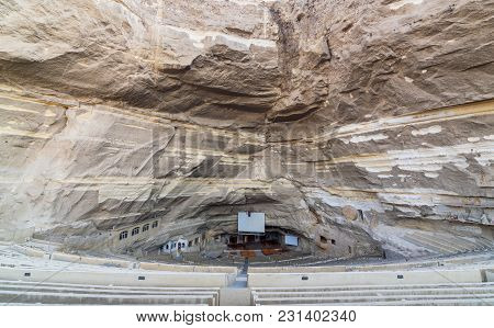 Cairo, Egypt - December 18, 2016: Virgin Mary And St. Simon The Tanner Cathedral. The Biggest Church