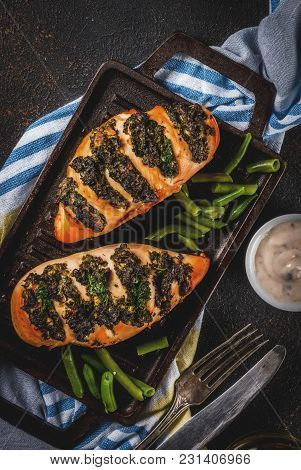 Pollo A Fisarmonica Con Ricotta E Spinaci