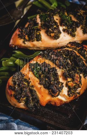 Pollo A Fisarmonica Con Ricotta E Spinaci