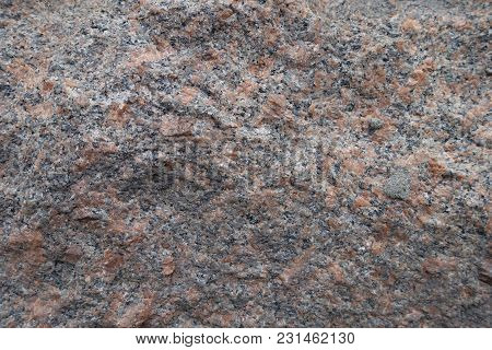 Rough Surface Of Natural Pink Granite Stone