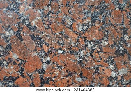 Surface Of Polished Pink Granite (front View)