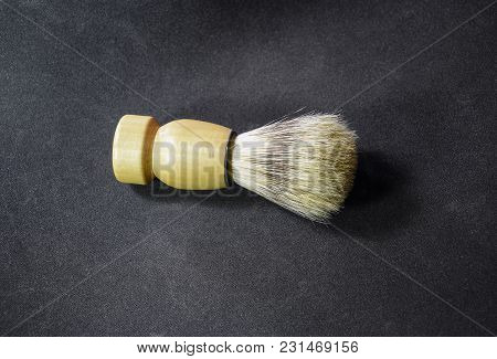 Classic Shaving Brush With A Raccoon Fur.