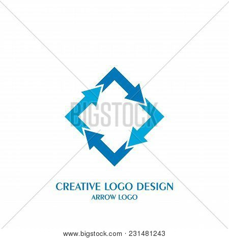 Arrow Logo Design, Square Logo, Vector Icons For Your Business Logo.
