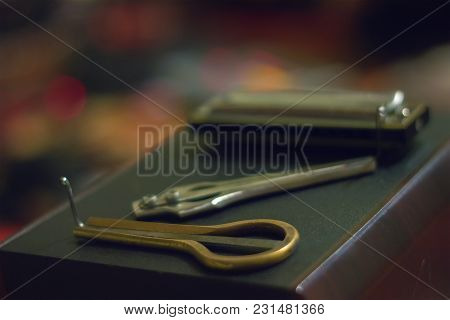 Ethnic Musical Instruments Jew's Harp And Harmonica