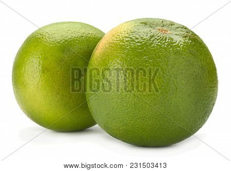 Pomelit Hybrid Pomelo And Greapefruit Isolated On White Background