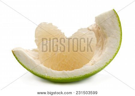 Pomelit Hybrid Pomelo And Greapefruit Isolated On White Background