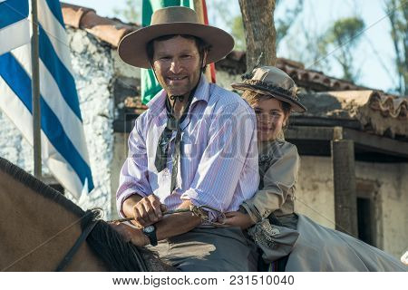 Gauchos (south American Cowboys) Poses During The Traditional Gauchos Feast In Tacuarembo, Uruguay