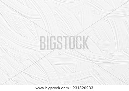 White Background With Patterns Of Divorce And Brush Strokes By Hand, Rough Lines. Texture Paint Is A
