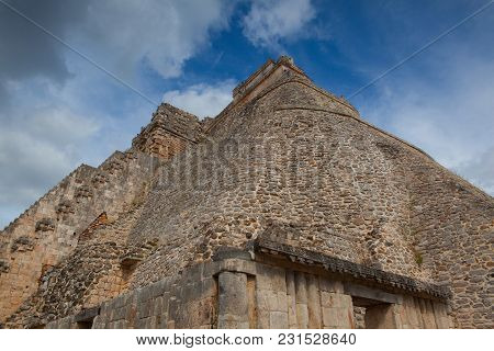 Majestic Ruins In Uxmal,mexico. Uxmal Is An Ancient Maya City Of The Classical Period In Present-day