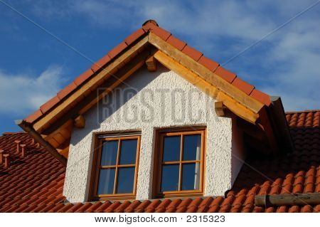 Moderna tyska huset närbild