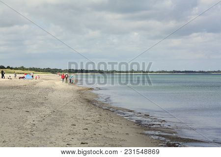 Marielyst. June-05-2017.walking On The Beach Of Marielyst On The Island Falster. Denmark