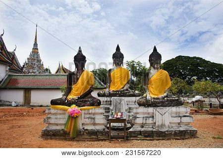 Wat Phra Borommathat Chaiya Temple In Chaiya District In Surat Thani, Thailand